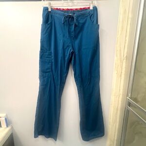 EDS ESSENTIALS BY DICKIES WOMEN’S CARGO SCRUB PANT, SIZE X-SMALL (US 2-4), TEAL